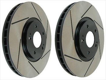 WORKS Slotted Rotors - Front