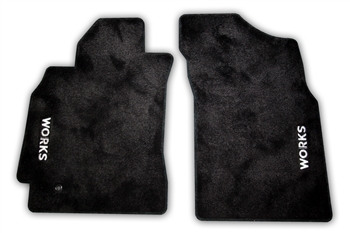 WORKS Embroidered Floor Mats - EVO X
