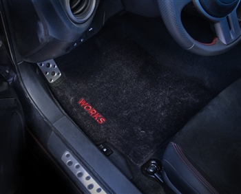 WORKS Embroidered Floor Mats - BRZ