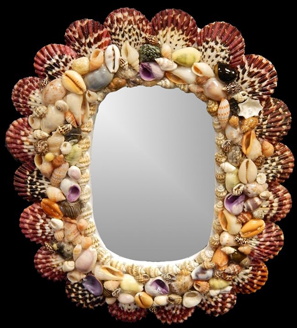 Pectin Oval Mirror