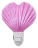 Pink heart scallop night light