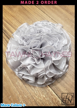 Organza Circle Flower Pin