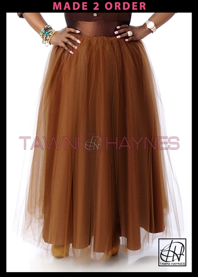 High Waist Tulle Skirt