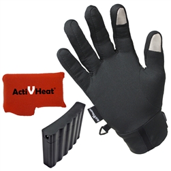 Touchscreen Weightless Battery Heated Glove Liners by ActiVHeat