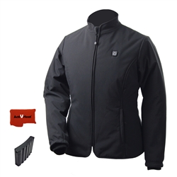 ActiVHeat Women's RECHARGEABLE TurboHeat Insulated Soft-Shell Jacket - Bundle