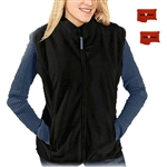 ActiVHeat Women's Rechargeable Heated Windproof Fleece Vest - Ultimate Bundle