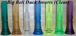 Big Bell Clear Duck Call Insert