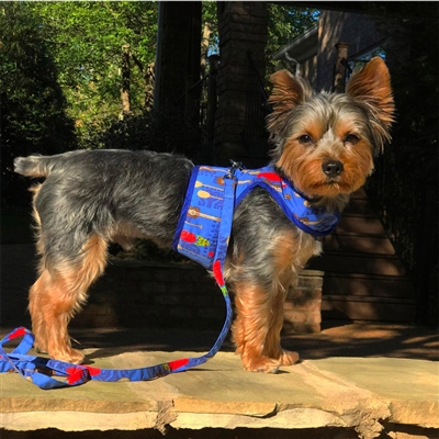 Ukuleles and Surfboards Fabric Dog Harness