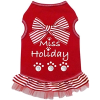 Miss Holiday Tank Dog Dress