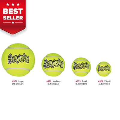 Air Kong Squeaker Tennis Balls