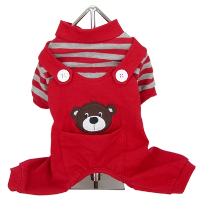 Animal Overalls Dog Pajama-Bear