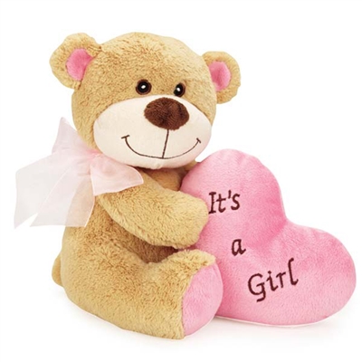 Bundle Of Joy Bear Dog Toy-Pink Girl