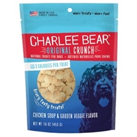 Charlee Bear Chicken Soup & Garden Veggie Dog Treats-16oz