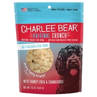 Charlee Bear Turkey Liver & Cranberries Dog Treats-16oz