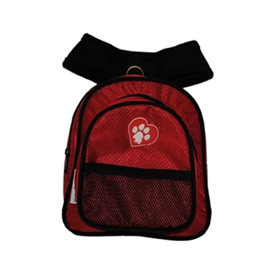 ClassicRuff Backpack for Dogs-Red