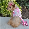 Cool Mesh Dog Harness-Hawaiian Hibiscus-Pink