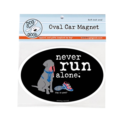 Never Run Alone Car Magnet