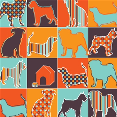 Pet Friendly Gift Wrap-Pattern Silhouettes