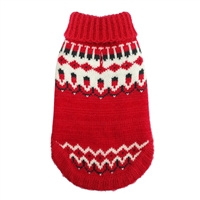 Hip Doggie Red Icelandic Dog Sweater