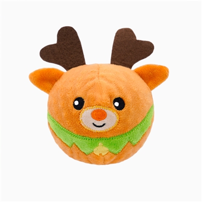 HugSmart Happy Woofmas Reindeer Dog Toy