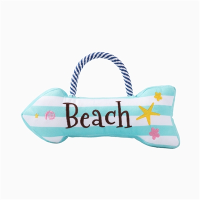 HugSmart Beach Daze Beach Sign Dog Toy