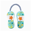 HugSmart Beach Daze Slippers Dog Toy