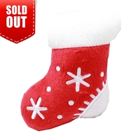 Plush Christmas Dog Toy-Red Stocking