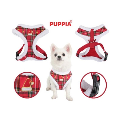 Puppia Santa Dog Harness A-Checkered