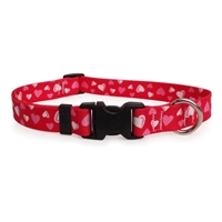 Red Hearts Dog Collar