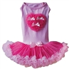 Ruffle Heart Petti Dog Dress