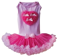 Ruffle Heart Petti Dog Dress