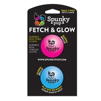 Spunky Pup Fetch & Glow Ball-Small 2 pk