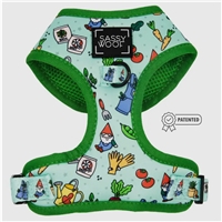 Sassy Woof Adjustable Dog Harness-Chillin With My Gnomies