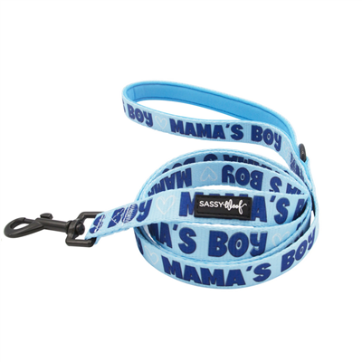 Sassy Woof Fabric Dog Leash-Mama's Boy