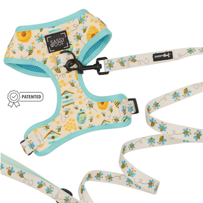 Sassy Woof Dog Two Piece Harness Bundle-Bee Sassy