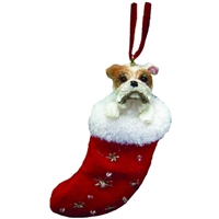 Santa's Little Pals Bulldog Ornament
