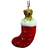 Santa's Little Pals Golden Retriever Ornament