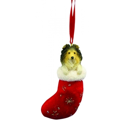 Santa's Little Pals Sheltie Ornament