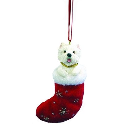 Santa's Little Pals Westie Ornament