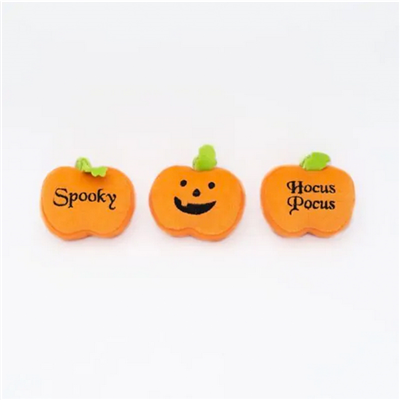 Zippy Paws Miniz 3 Pack Pumpkins