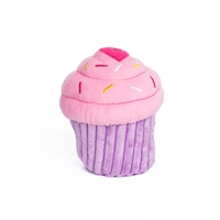 Zippy Paws Pink Cupcake Dog Toy