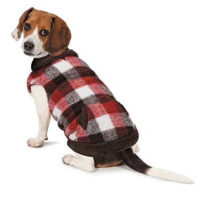 Zack & Zoey Berber Plaid Vest-Ginger