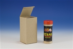 Kraft Reverse Tuck Cartons - 2.5" x 2.5" x 8"