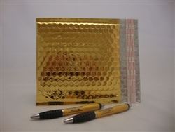 50 13" x 17.5" gold metallic bubble mailer