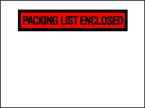 4.5" x 5.5" Packing List Enclosed Envelopes Orange