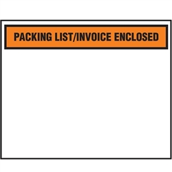 Packing List Invoice Enclosed 4.5" x 5.5" 1000 Pieces per Case