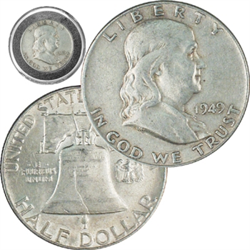 Vintage Silver-Franklin Half Dollar