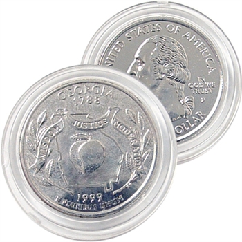 1999 Georgia Platinum Quarter - Philadelphia Mint