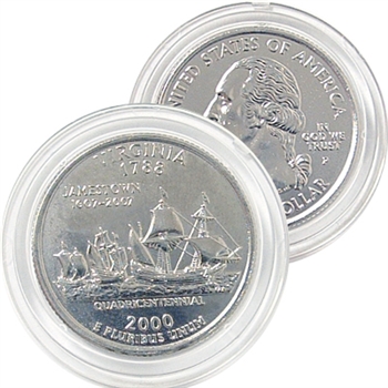 2000 Virginia Platinum Quarter - Philadelphia Mint