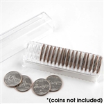 Custom Quarter Tube with Dividers - 24.3 mm - Holds 20 Coins